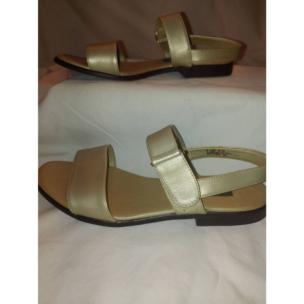 Maine Woods Women's Size 6.5M Beige Pearl Strap Sandal - Picture 6 of 11